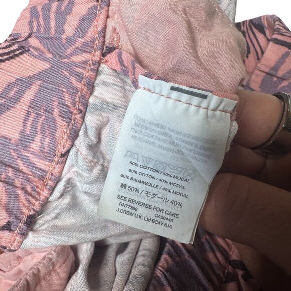 Madewell Oasis Palms Pull on summer shorts M pink - Picture 6 of 7